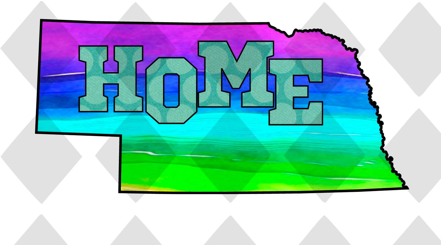 Nebraska STATE HOME png Digital Download Instand Download - Do it yourself Transfers