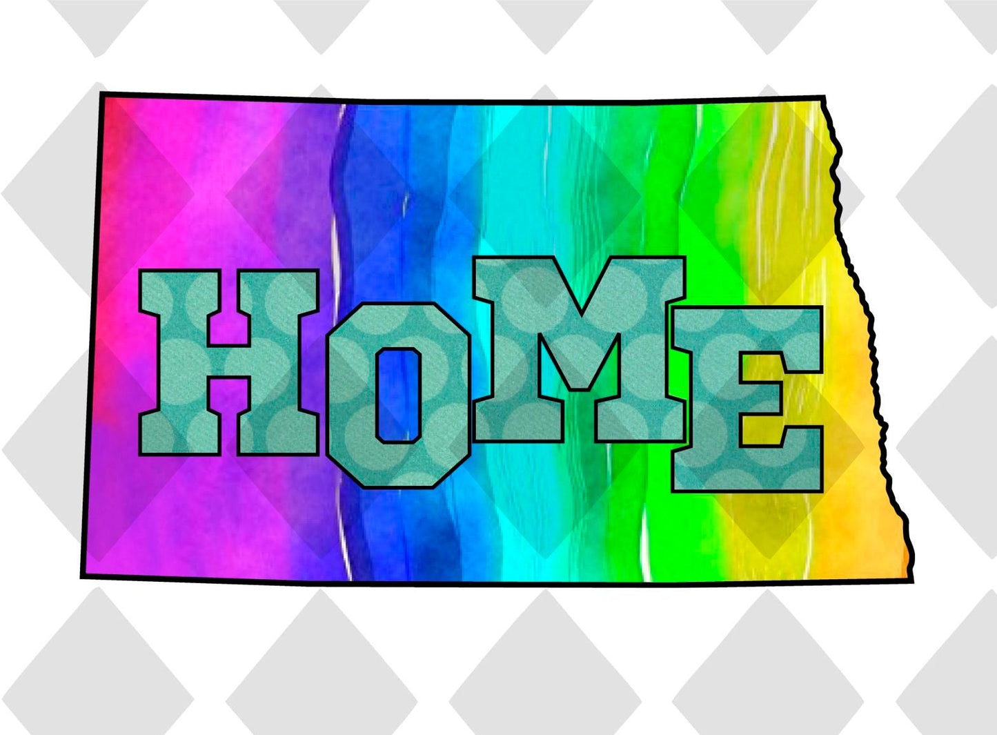 North Dakota STATE HOME png Digital Download Instand Download - Do it yourself Transfers