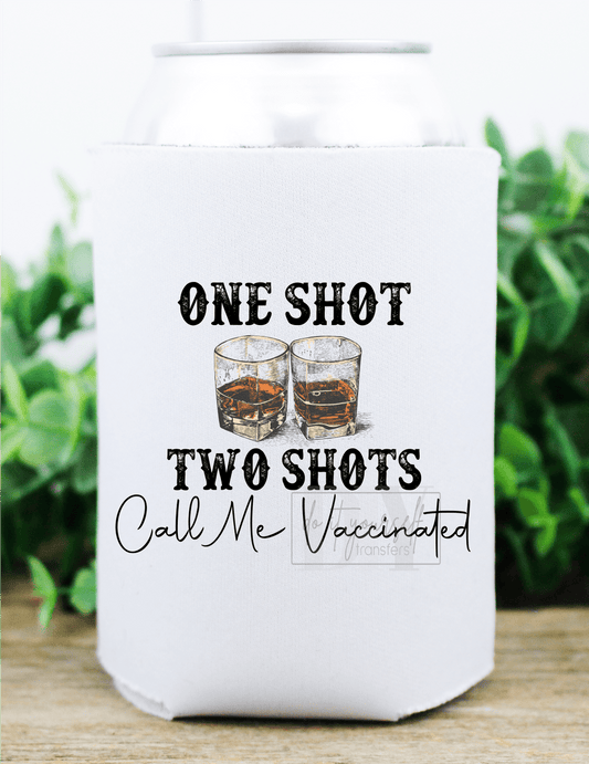 One Shot Two shots Call me Vaccinated glasses Liquor size DTF TRANSFERPRINT TO ORDER - Do it yourself Transfers