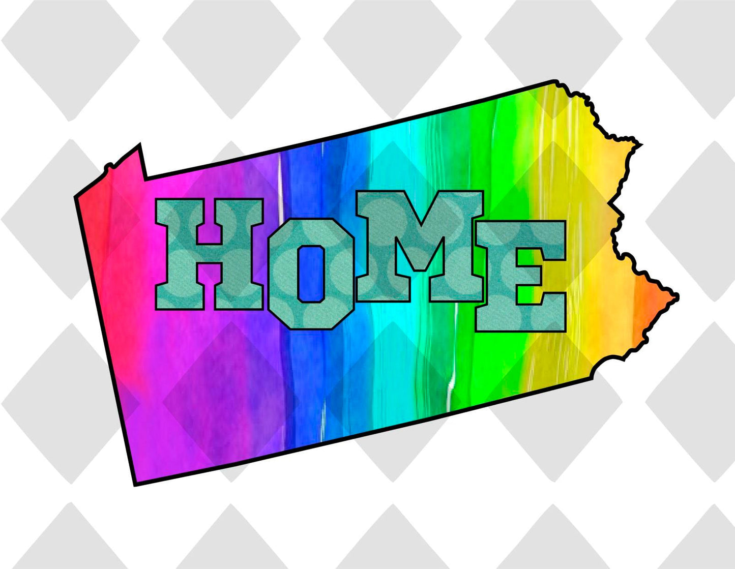 Pennsylvania STATE HOME png Digital Download Instand Download - Do it yourself Transfers