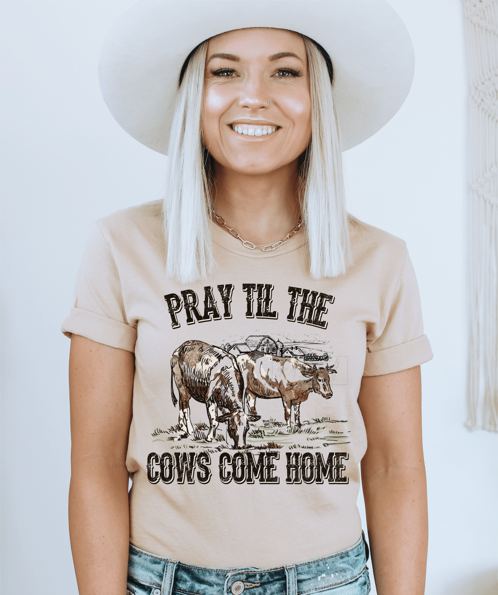 Pray til the cows come home farm ADULT DTF TRANSFERPRINT TO ORDER - Do it yourself Transfers