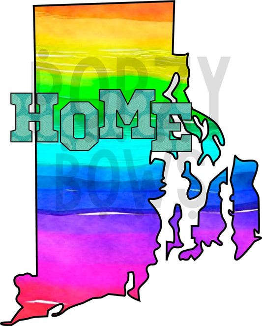 Rhode Island STATE HOME png Digital Download Instand Download - Do it yourself Transfers