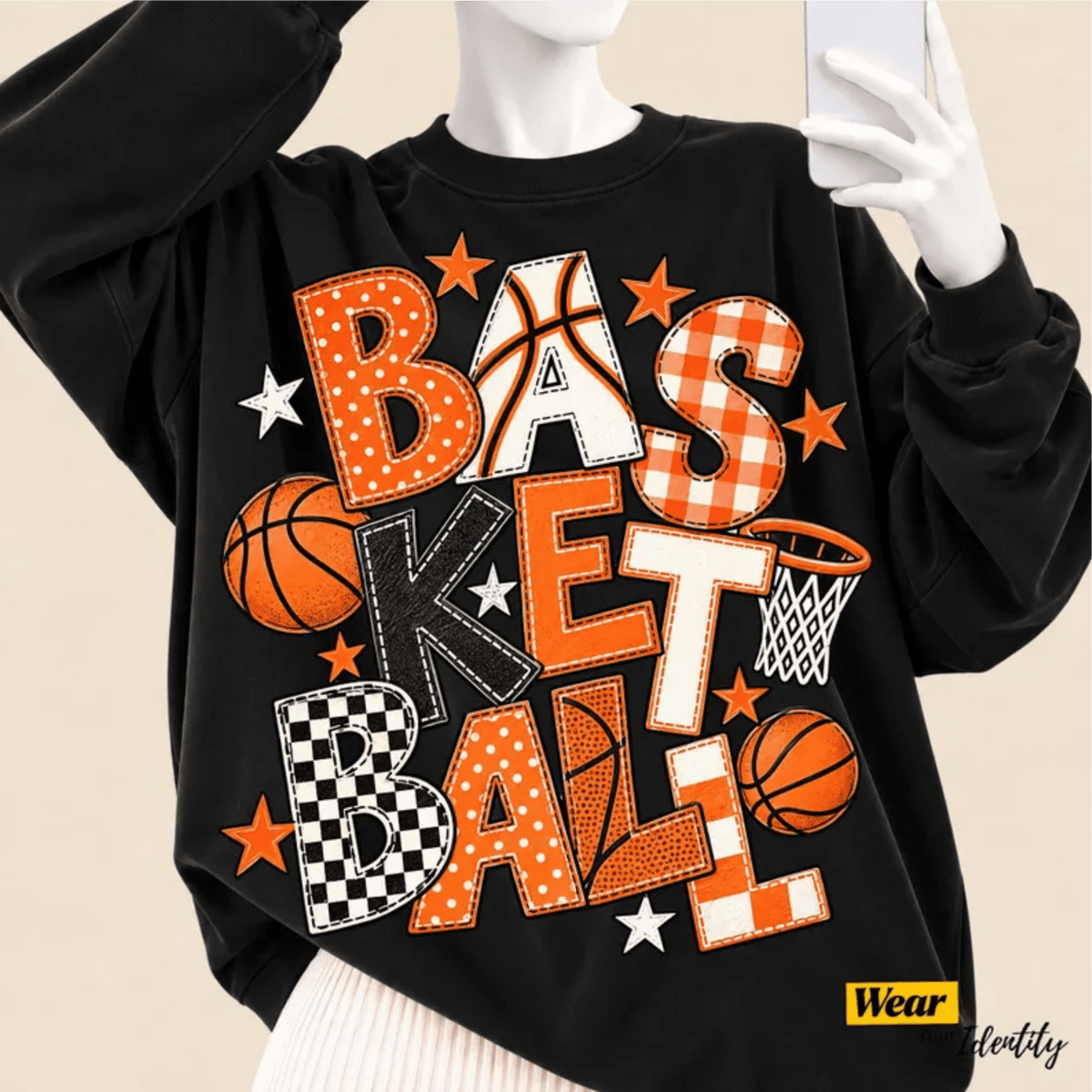 RTS BASKETBALL HOOP BALL DTF DIRECT TO FILM transfers ADULT 10.5X11.5 - Do it yourself Transfers