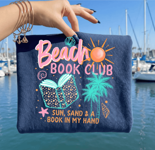 RTS BEACH BOOK CLUB DTF DIRECT TO FILM transfers ADULT SIZE 10X11.5 - Do it yourself Transfers