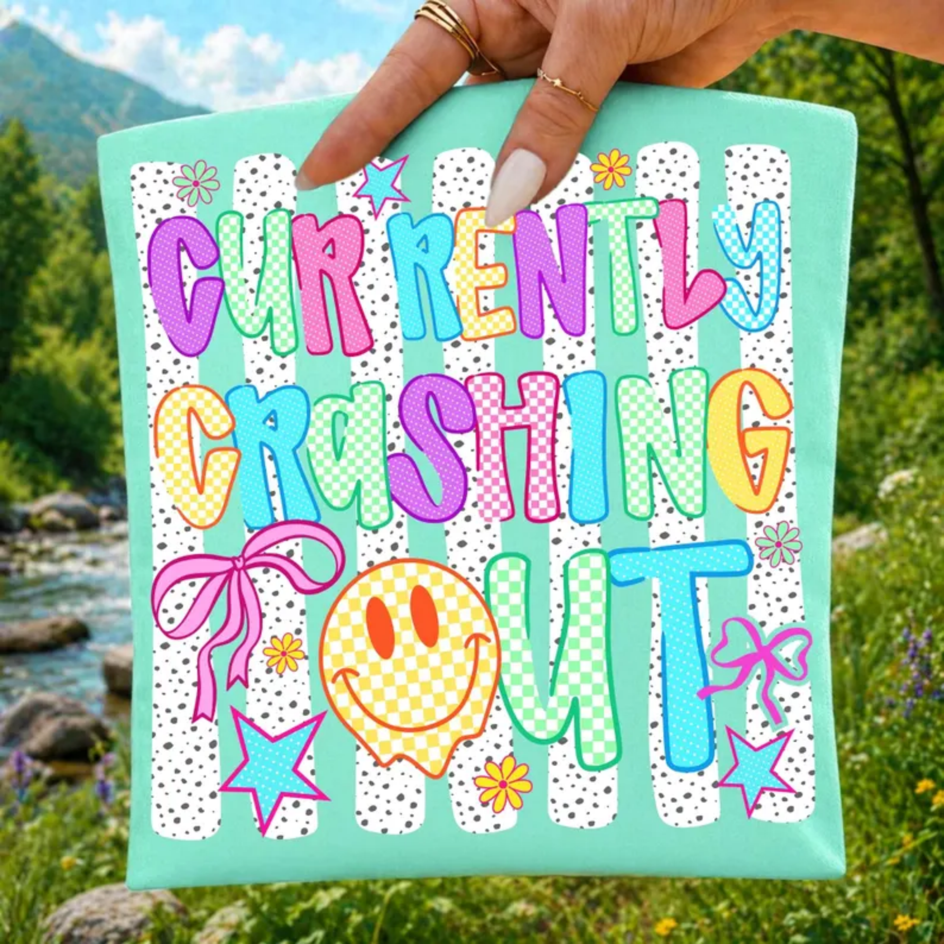 RTS CURRENTLY CRASHING OUT SMILEY DTF DIRECT TO FILM transfers ADULT 10X11.5 - Do it yourself Transfers