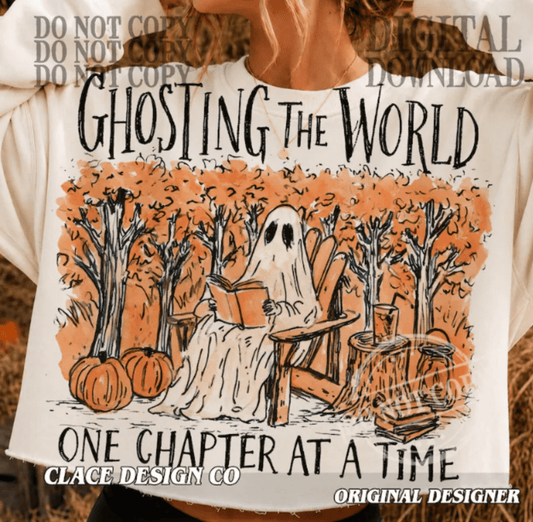 RTS GHOSTING THE WORLD ONE CHAPTER AT A TIME BOOK DTF DIRECT TO FILM transfers ADULT 10.5X11.5 - Do it yourself Transfers