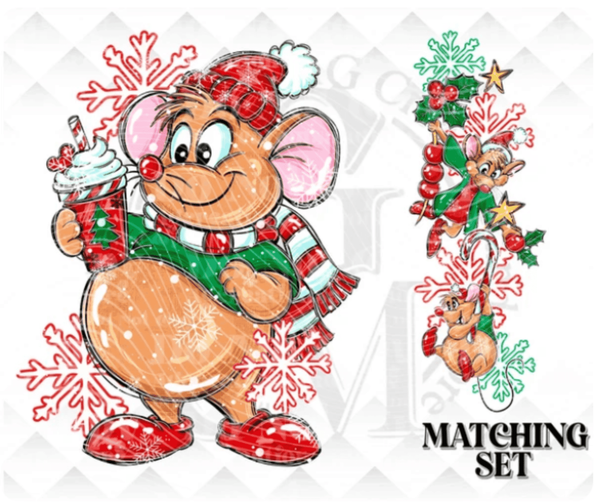 RTS GUS GUS CHRISTMAS SLEEVE DTF DIRECT TO FILM transfers ADULT 10.5X11.5 SLEEVE - Do it yourself Transfers