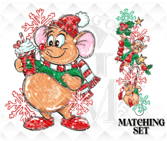 RTS GUS GUS CHRISTMAS SLEEVE DTF DIRECT TO FILM transfers ADULT 10.5X11.5 SLEEVE - Do it yourself Transfers
