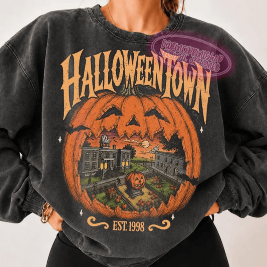 RTS HALLOWEEN TOWN EST 1998 DTF DIRECT TO FILM transfers ADULT 10X11.5 - Do it yourself Transfers