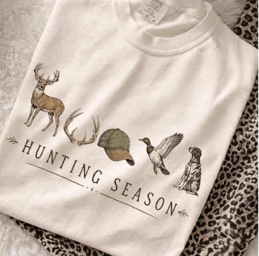 RTS HUNTING SEASON DEER HAT DUCK DOG DTF DIRECT TO FILM transfers ADULT 9X11.5 - Do it yourself Transfers