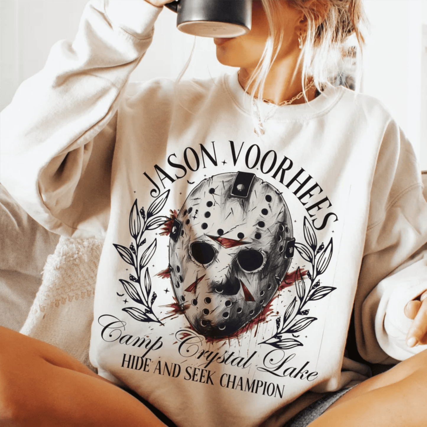 RTS Jason Voorhees Camp crystal lake Halloween DTF DIRECT TO FILM transfers size ADULT 10X12 - Do it yourself Transfers