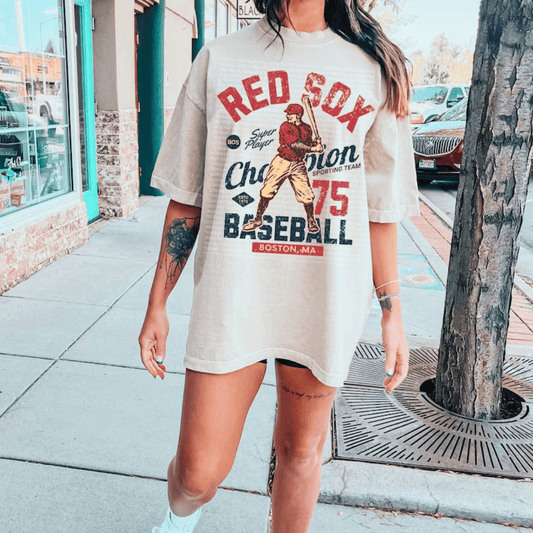 RTS RED SOX champion baseball red DTF DIRECT TO FILM transfers size ADULT 10x12 - Do it yourself Transfers