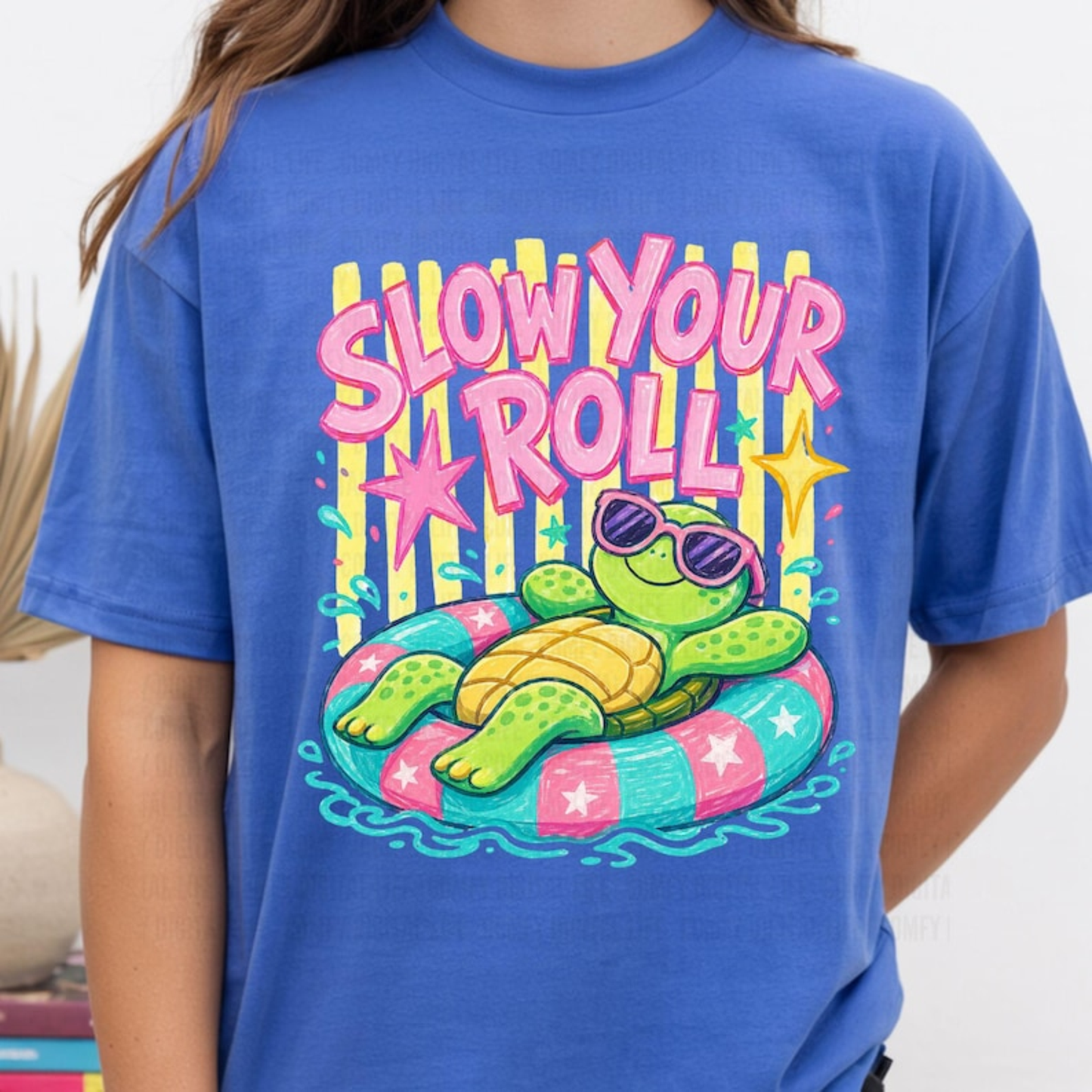 RTS SLOW YOUR ROLL TURTLE DTF DIRECT TO FILM transfers ADULT 10X11.5 - Do it yourself Transfers