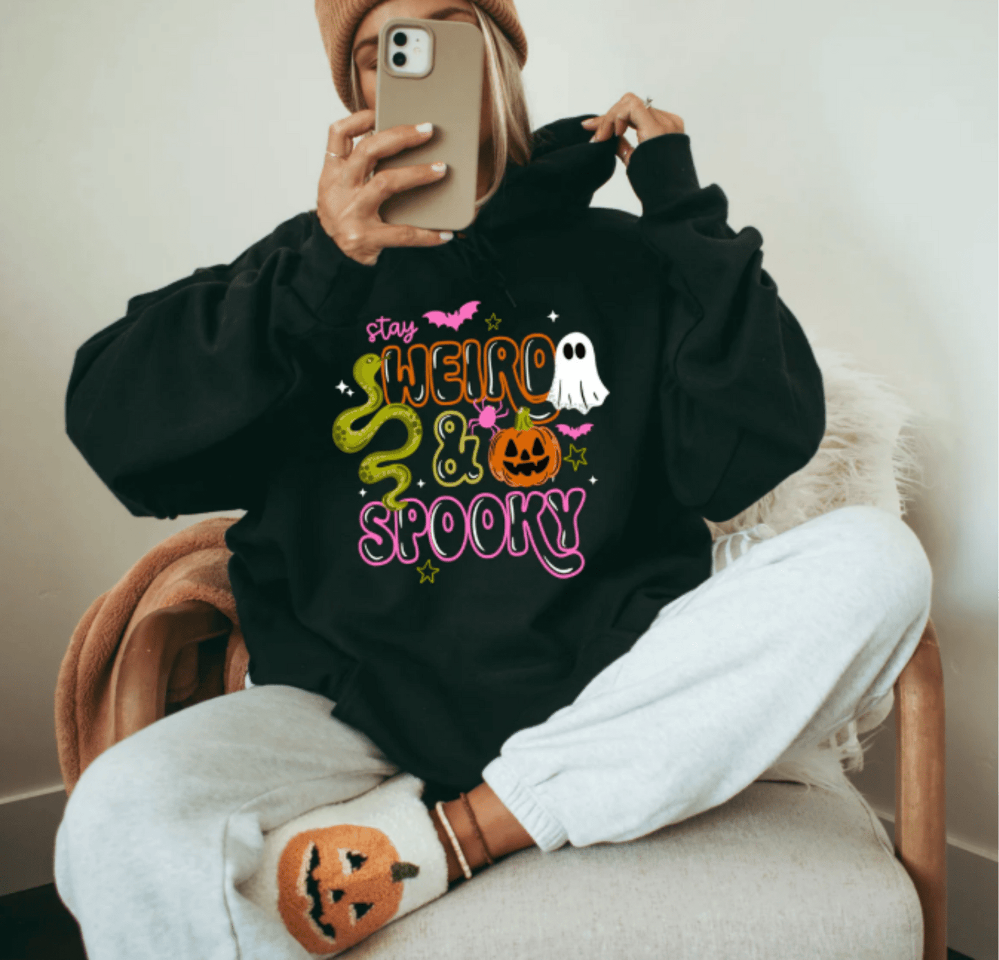 RTS STAY WEIRD AND SPOOKY DTF DIRECT TO FILM transfers ADULT 10X11.5 - Do it yourself Transfers