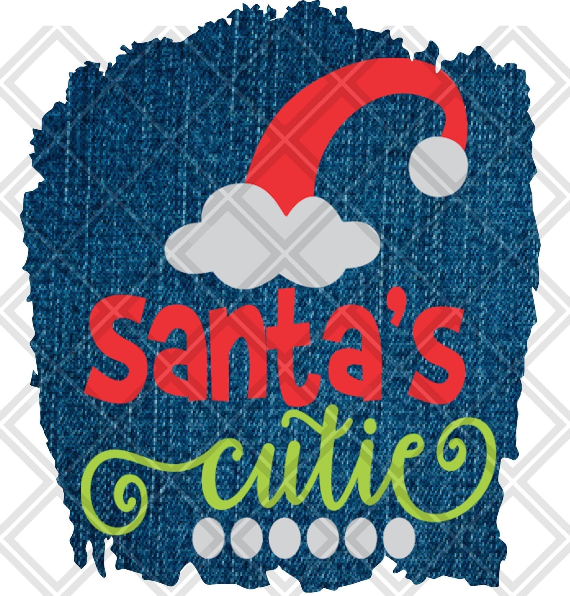 Santas Cutie DTF TRANSFERPRINT TO ORDER - Do it yourself Transfers