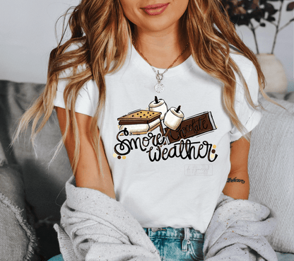 Smore Weather sweater chocolate size ADULT DTF TRANSFERPRINT TO ORDER - Do it yourself Transfers