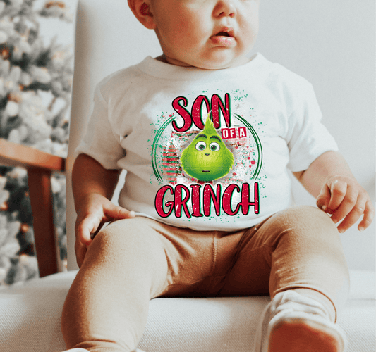 Son of the GREEN MAN Christmas Baby size BABY .5 DTF TRANSFERPRINT TO ORDER - Do it yourself Transfers