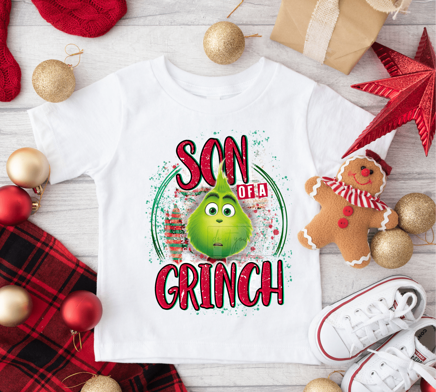 Son of the GREEN MAN Christmas size KIDS 8x6.2 DTF TRANSFERPRINT TO ORDER - Do it yourself Transfers