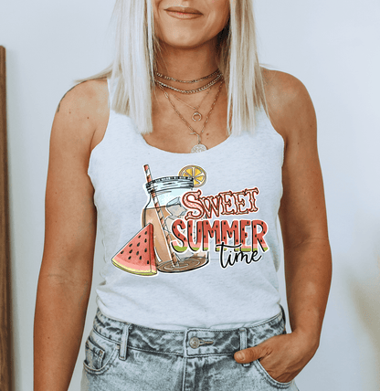 Sweet Summer Time Watermelon tea lemon size ADULT DTF TRANSFERPRINT TO ORDER - Do it yourself Transfers