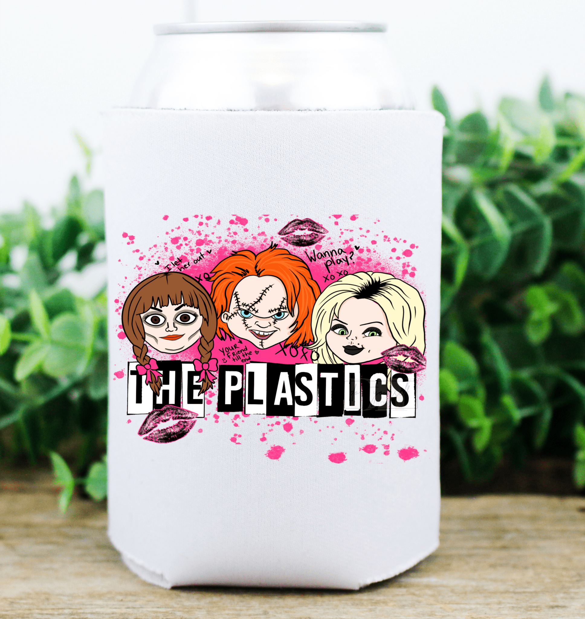 The Plastics Wanna play lips xoxo Halloween size / size 3.1x4 DTF TRANSFERPRINT TO ORDER - Do it yourself Transfers