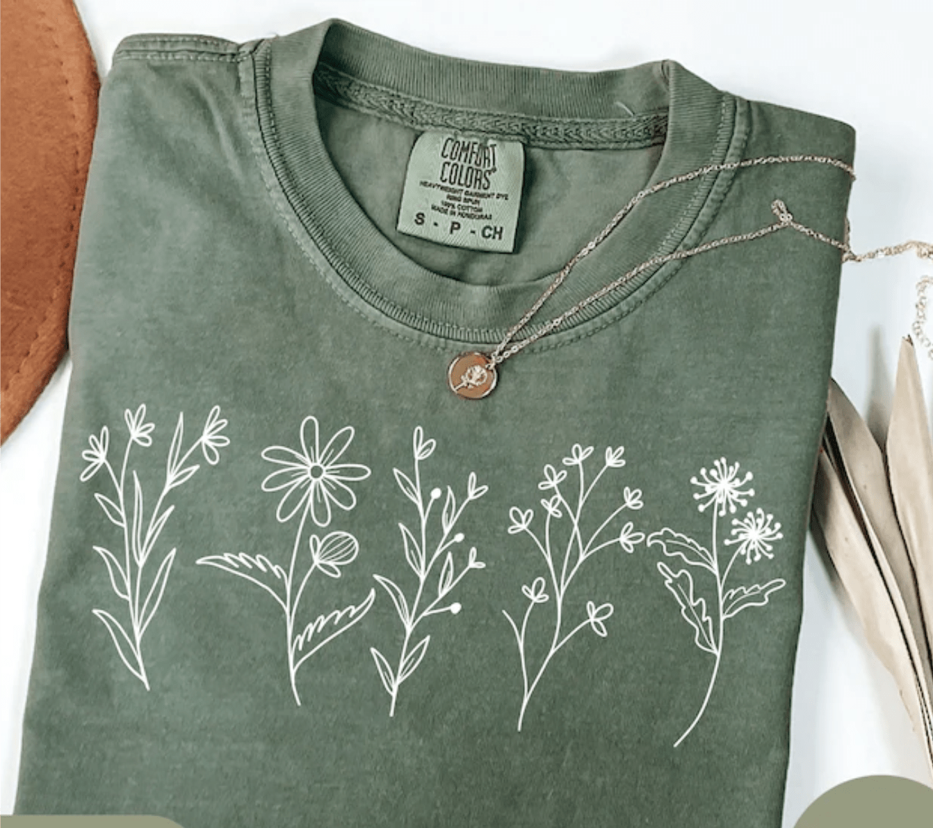 TRANSFER TUESDAY SHIPS FEB 11TH DAISY FLOWERS SINGLE COLOR WHITE Screen Print transfers size ADULT 9X12.5 - Do it yourself Transfers