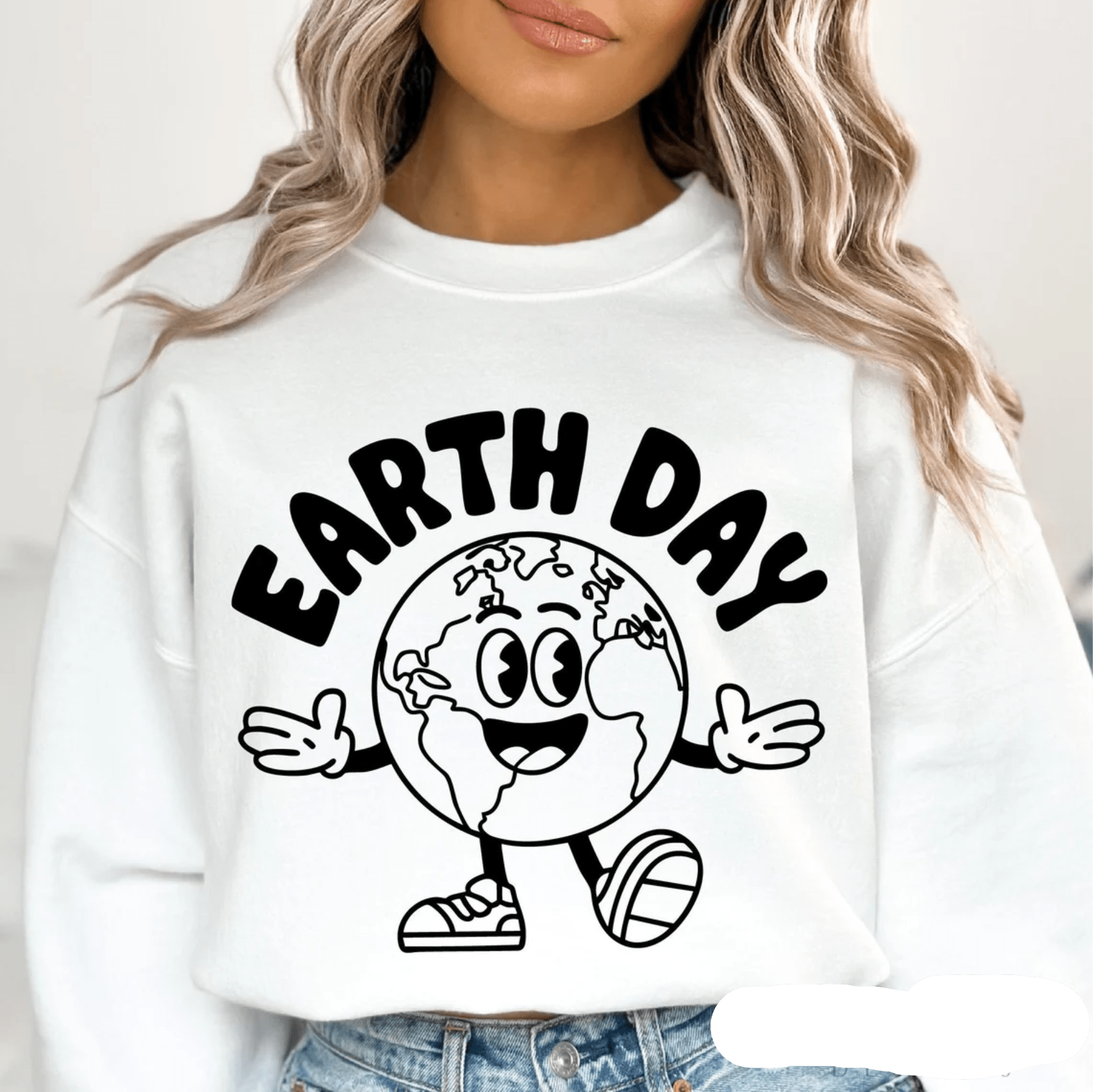 TRANSFER TUESDAY SHIPS FEB 18TH EARTH DAY SINGLE COLOR BLACK Screen Print transfers size ADULT 11X12 - Do it yourself Transfers