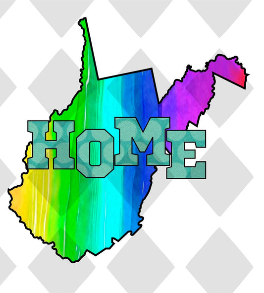 West Virginia STATE HOME png Digital Download Instant Download - Do it yourself Transfers