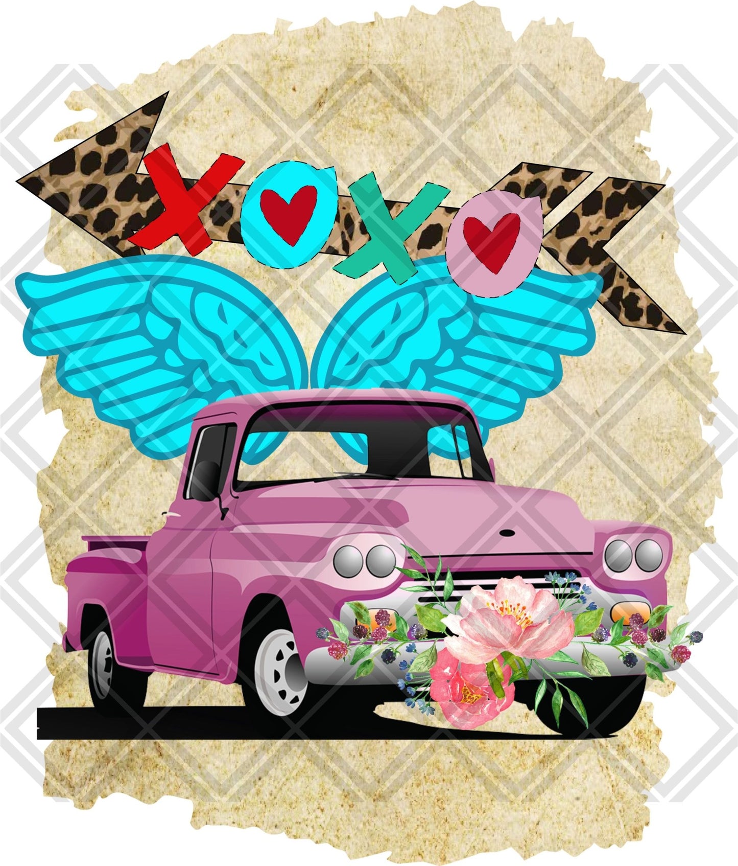 XOXO truck multi png Digital Download Instand Download - Do it yourself Transfers