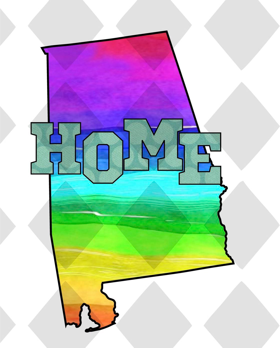 Alabama STATE HOME png Digital Download Instant Download