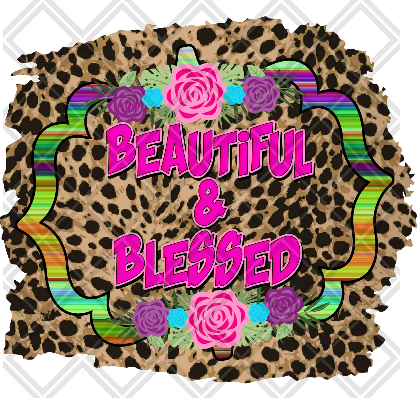 BEAUTIFUL and blessed leopard Digital Download Instand Download