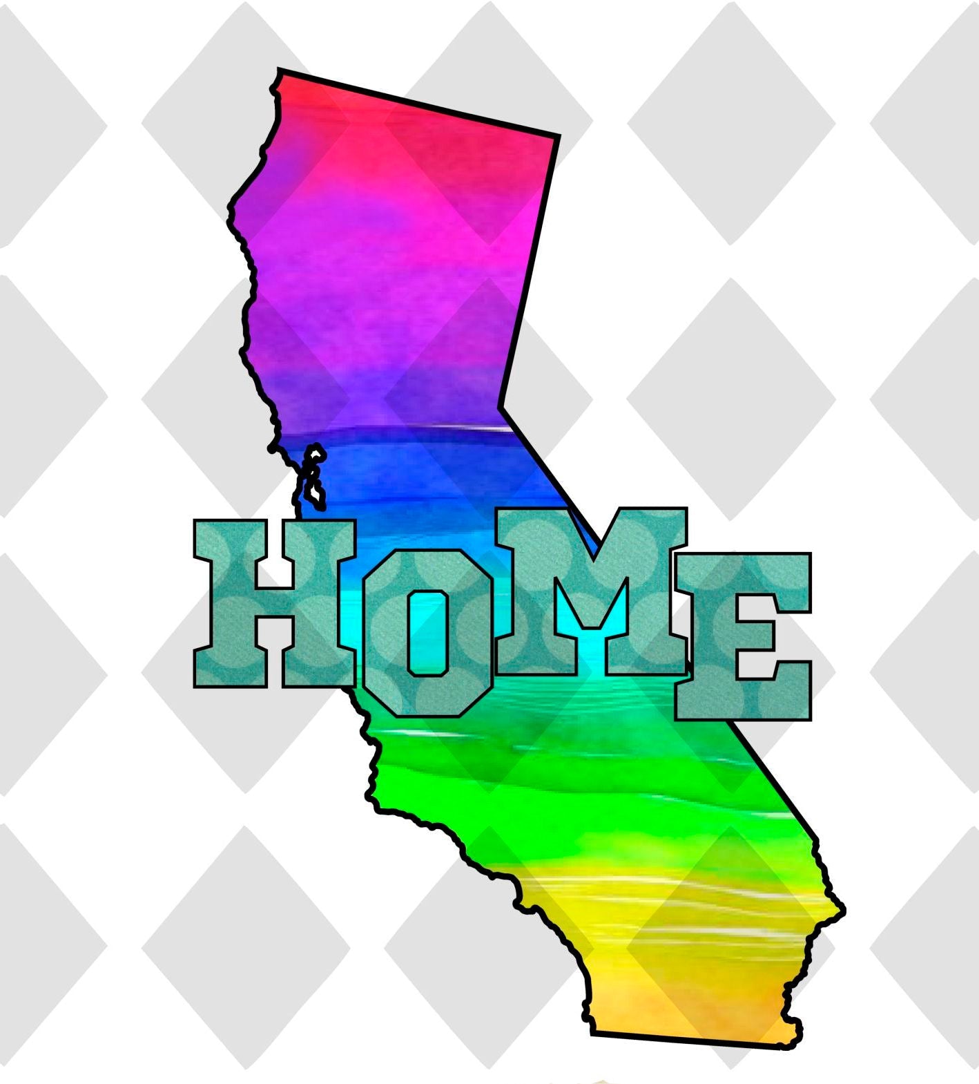 California STATE HOME png Digital Download Instand Download