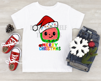 Cocomelon Merry Christmas santa hat  KIDS Size  DTF TRANSFERPRINT TO ORDER