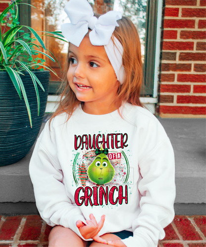 Daughter of the GREEN MAN Christmas  size KIDS 6.2x8 DTF TRANSFERPRINT TO ORDER