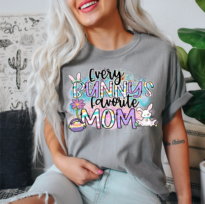 Every Bunny's favorite MOM bunny Easter  size ADULT  DTF TRANSFERPRINT TO ORDER