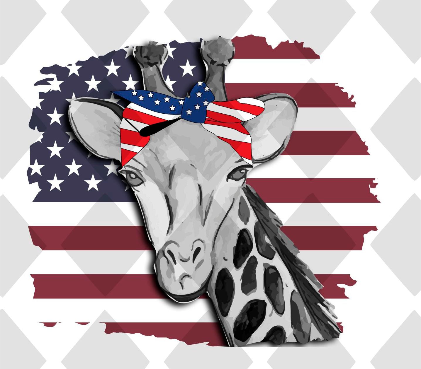 Giraffe american FRAME png Digital Download Instand Download