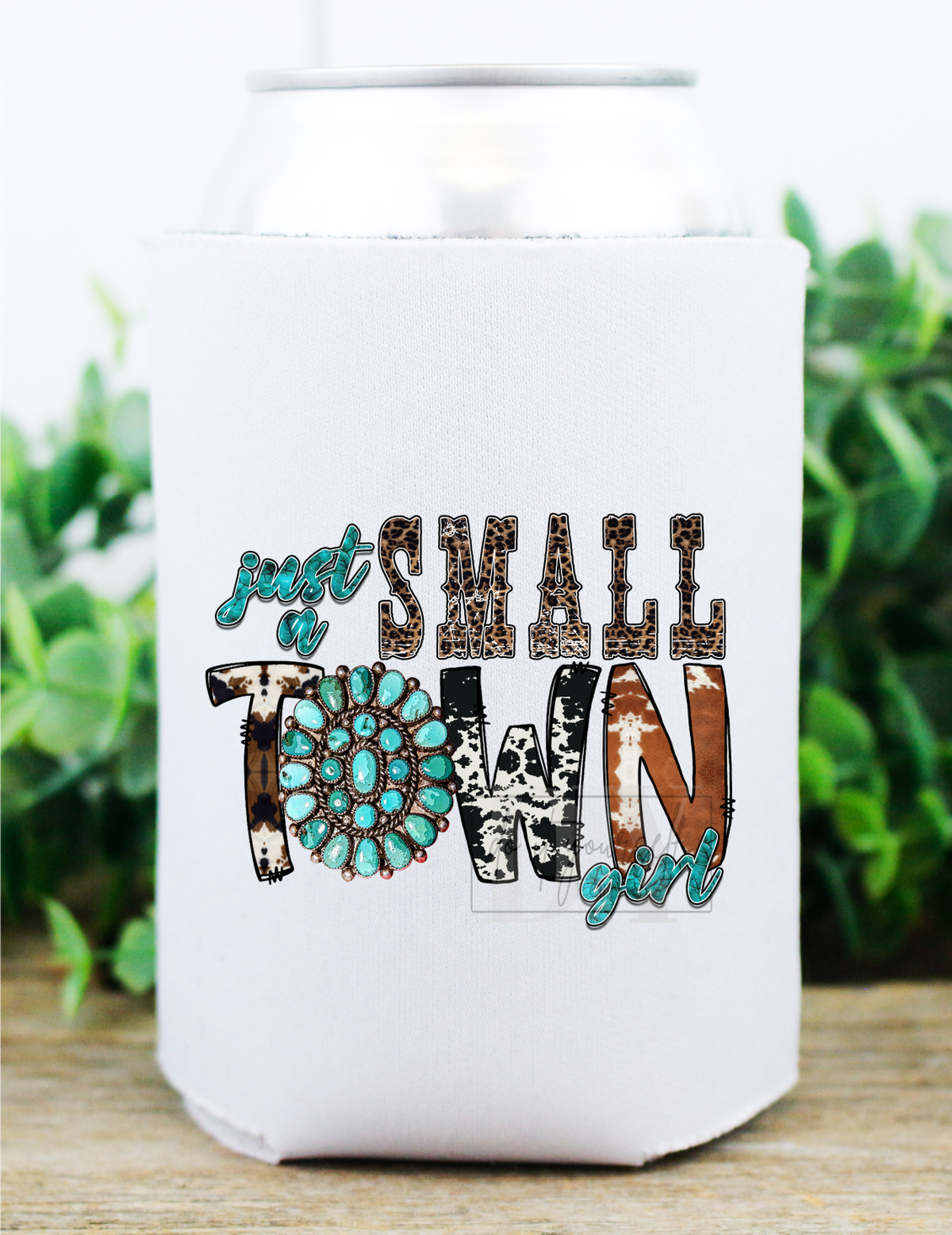 Just a Small Town Girl jewel cow Print leopard  size  2x3 DTF TRANSFERPRINT TO ORDER