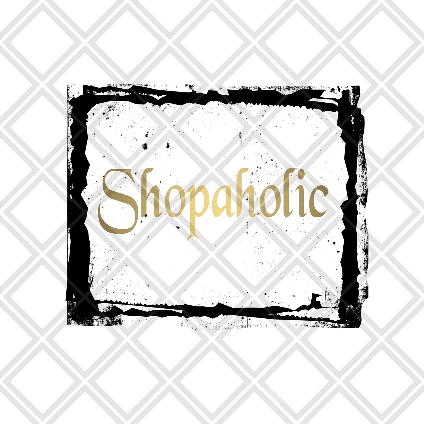La Shopaholic shopping frame Digital Download Instand Download