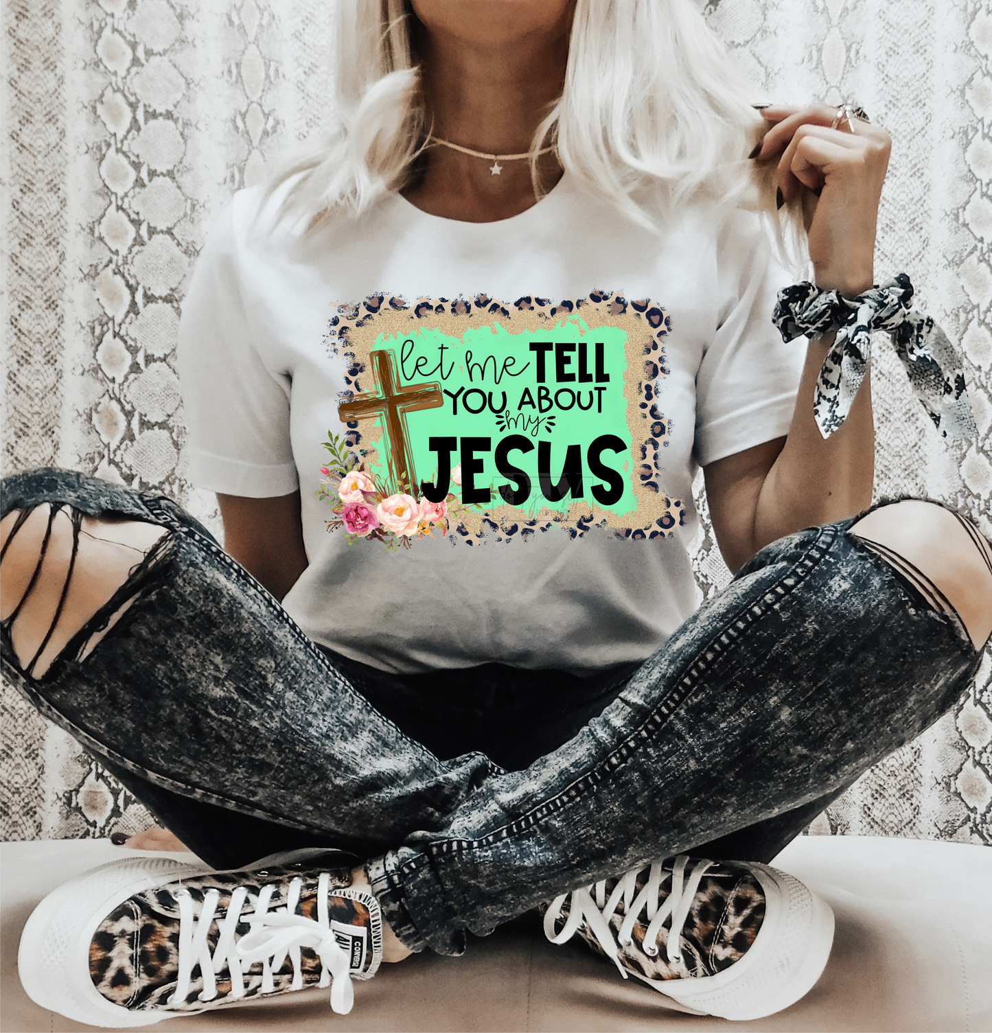 Let me tell you about my Jesus song cross  size ADULT  DTF TRANSFERPRINT TO ORDER