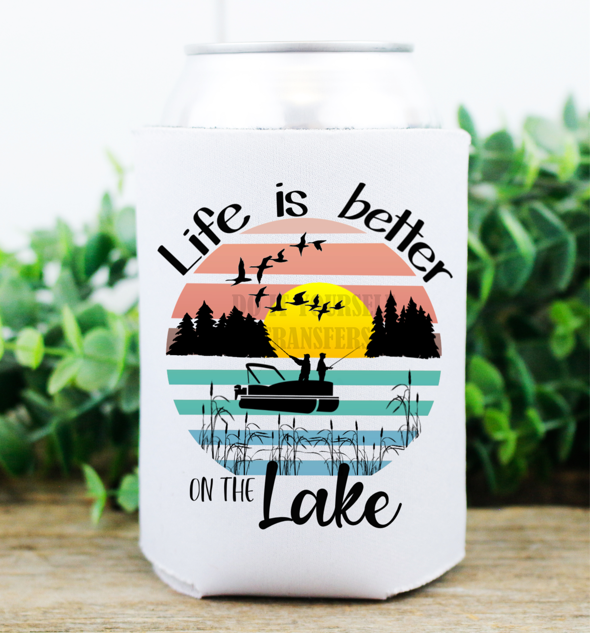 Life is better on the lake fishing hunting sunset  / size  DTF TRANSFERPRINT TO ORDER