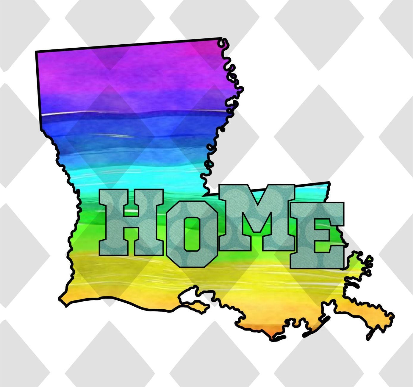Louisiana State Home DTF TRANSFERPRINT TO ORDER
