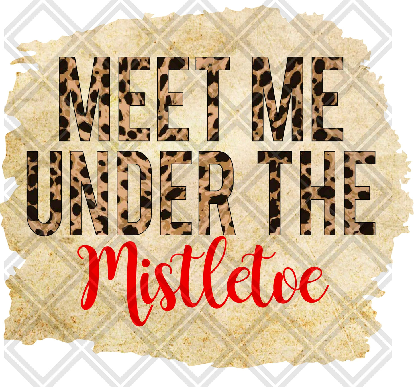MEET ME UNDER THE MISTLETOE png Digital Download Instand Download