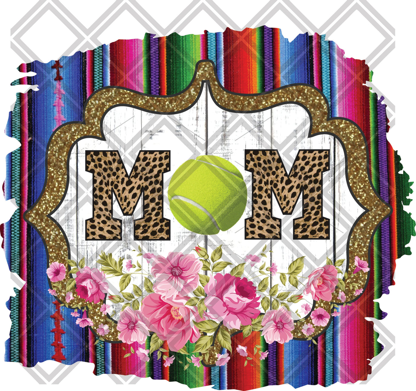 MOM TENNIS BALL FRAME png Digital Download Instand Download