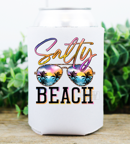 Salty Beach Sunglasses Summer palm trees  size    DTF TRANSFERPRINT TO ORDER