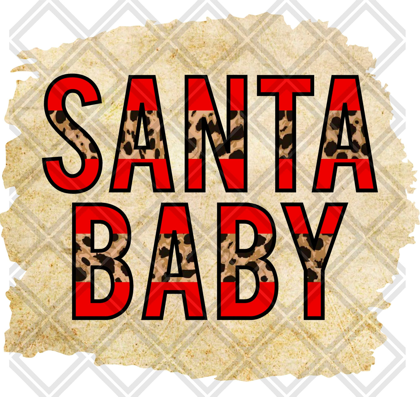 Santa Baby FRAME png Digital Download Instand Download