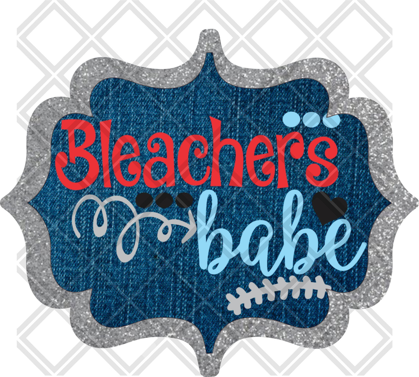 Bleachers Babe Jean Frame 2 DTF TRANSFERPRINT TO ORDER
