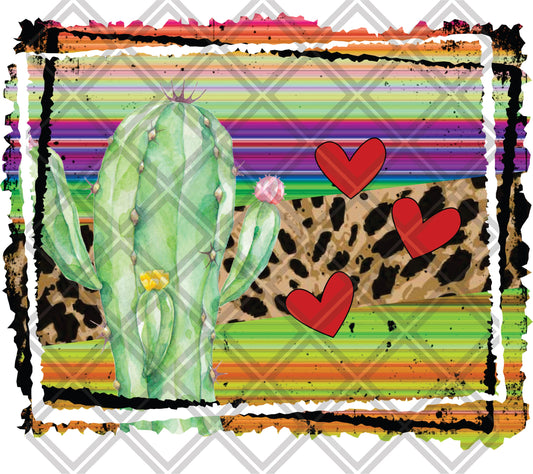 cactus Hearts blank valentine frame multi 2 png Digital Download Instand Download